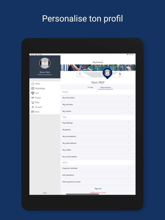 Dubai Padel iPad screenshot