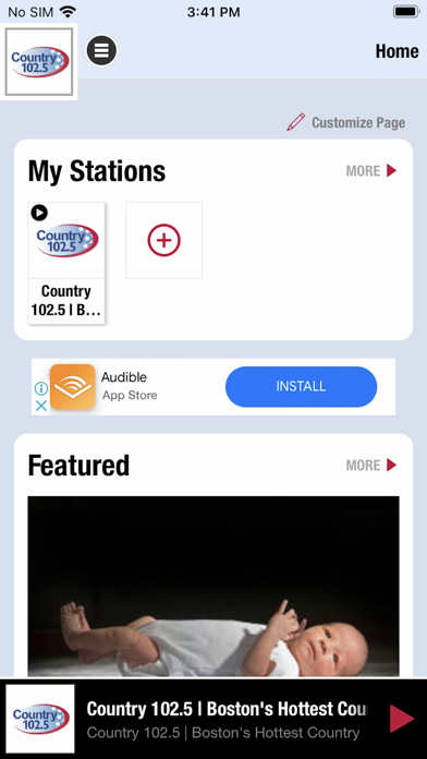 Country 102.5 - Boston Screenshot