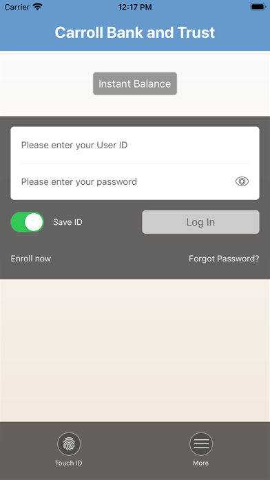 Carroll Bank & Trust Mobile Screenshot