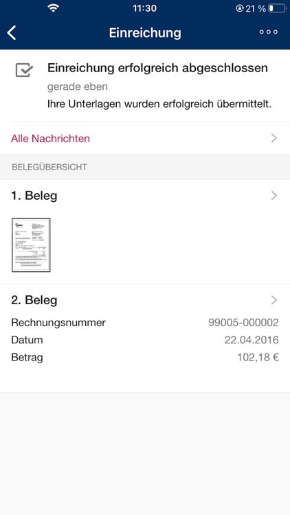 Die Continentale RechnungsApp