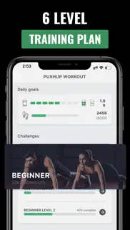 push-up workout for men& women iphone screenshot 2