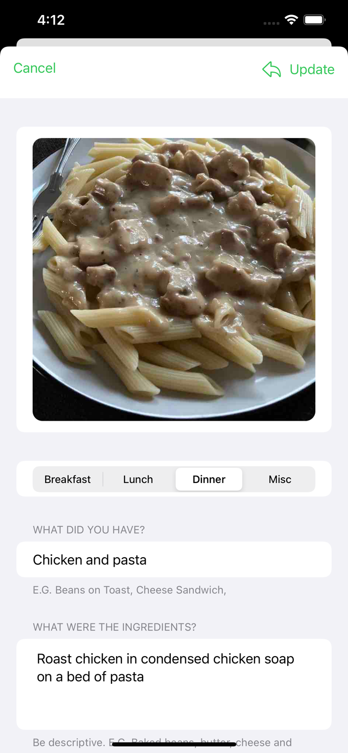 3meals Food and Symptoms Diary