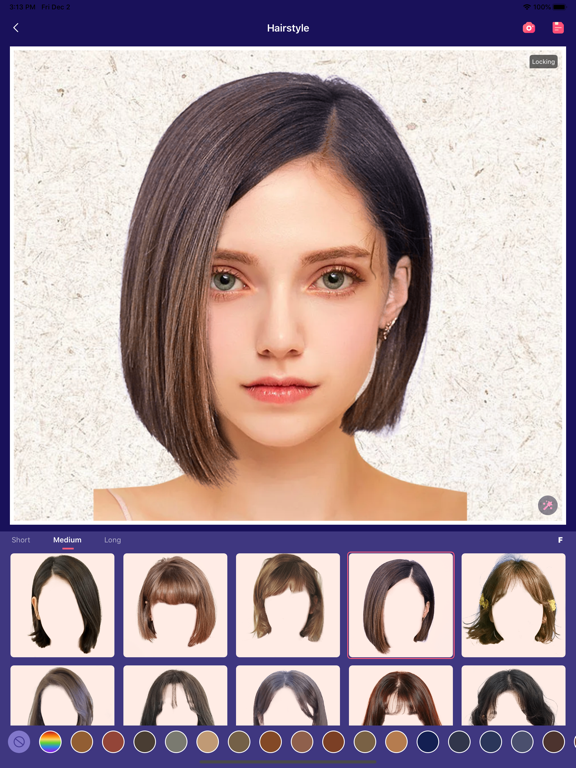 Hair Editor-Hair Color Changer screenshot 3