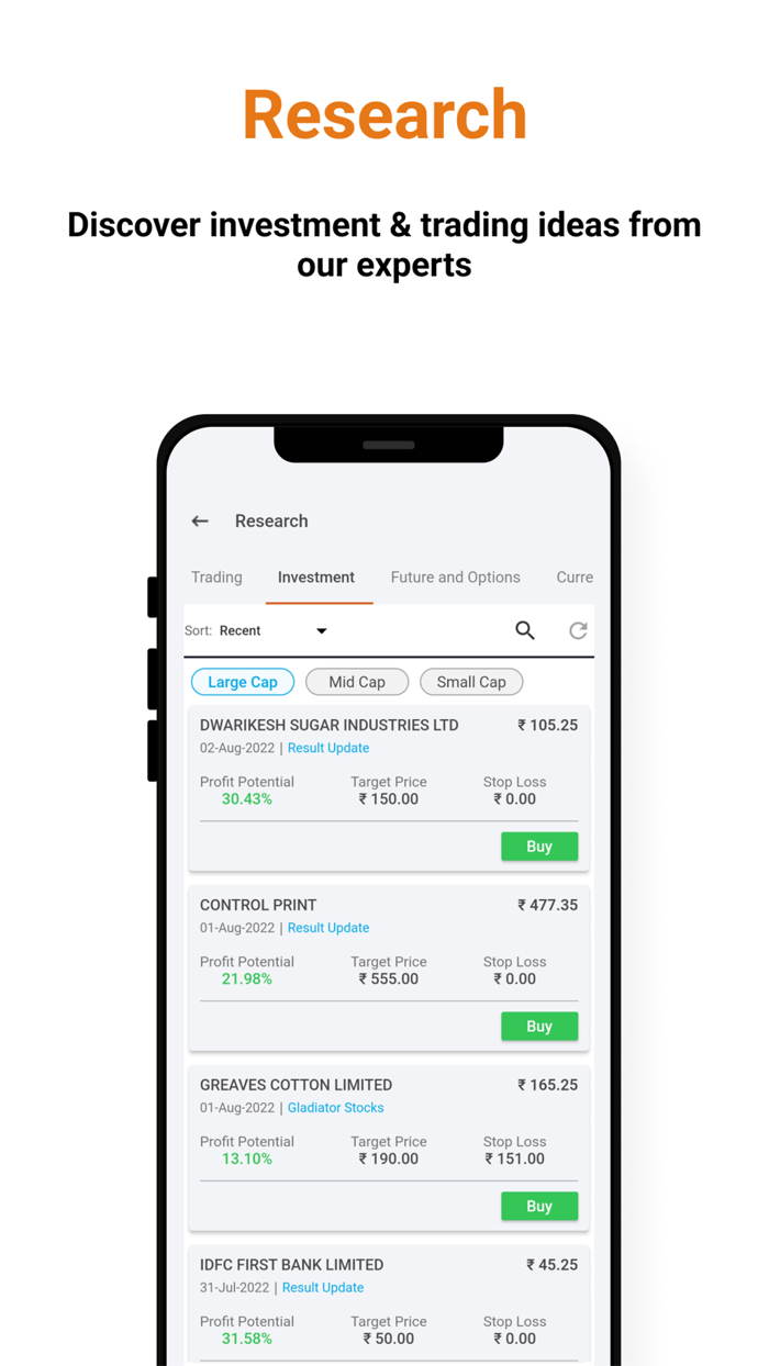 ICICIdirect - Stocks  FandO MF