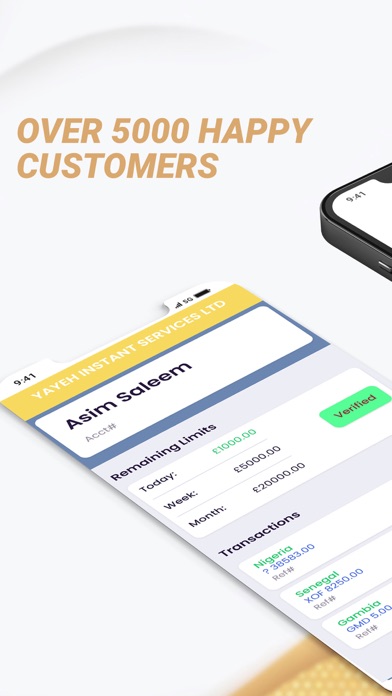 Yayeh Money Transfer Screenshot