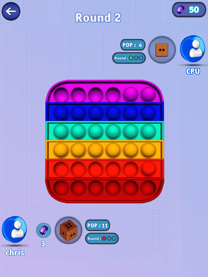 Pop It Dice Challenge 3D