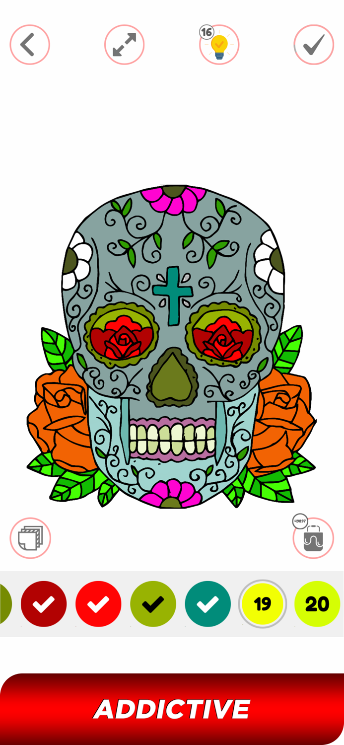 Tattoo Paint By Number Book