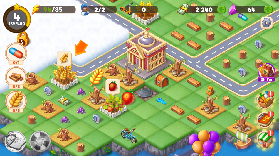 #6. Mergington Town: Merge & Build (iOS) Podle: 4Enjoy Games