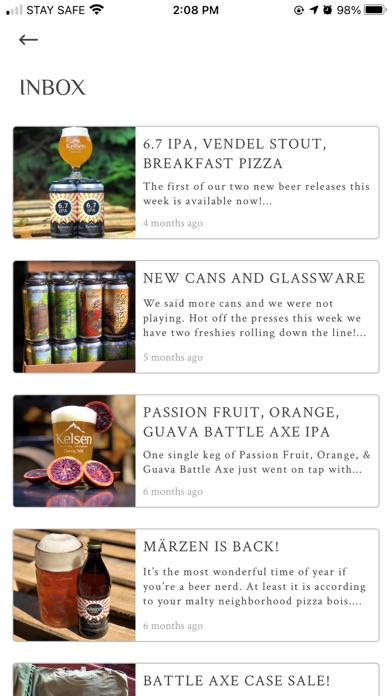 Kelsen Brewing Company Screenshot 2 - AppWisp.com Kelsen Brewing Company Screenshot 2 - AppWisp.com