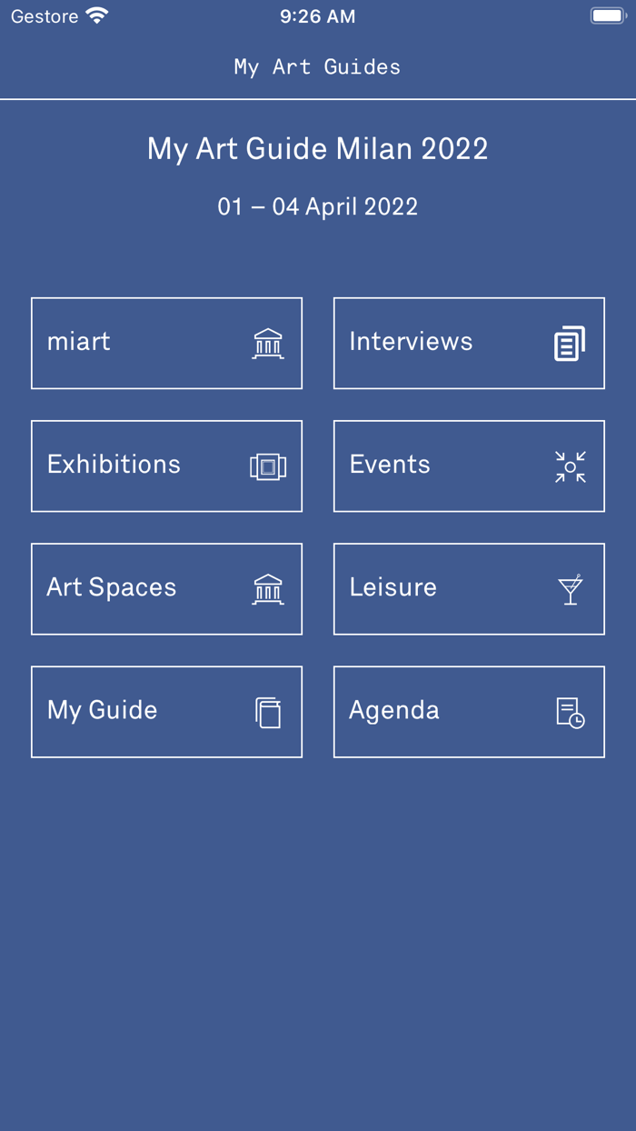 My Art Guide Milan 2022