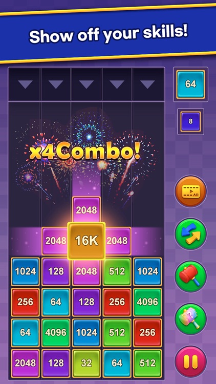 Number One - 2048 Merge Game screenshot-3