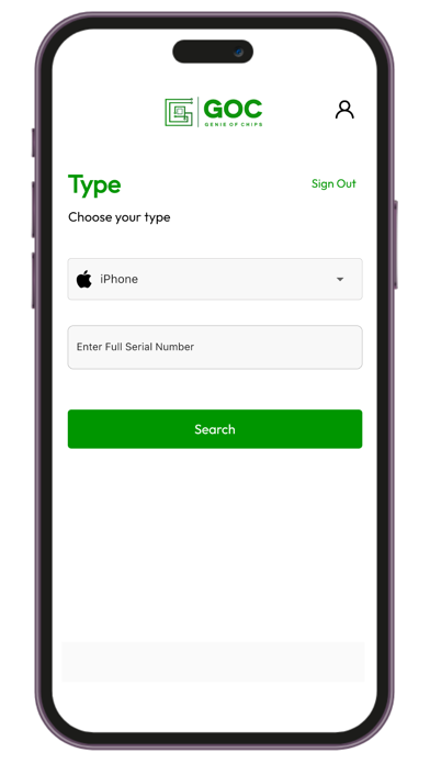 GOC APP Screenshot