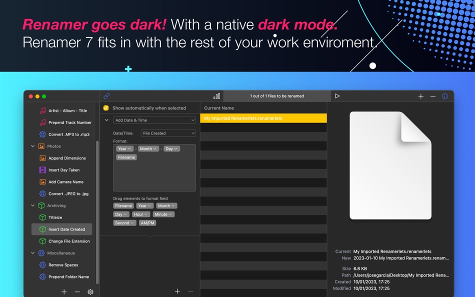 #1. Renamer 7 (macOS) 由: Incredible Holding GmbH