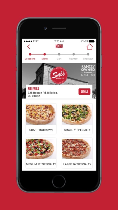 Sal's Pizza App Screenshot
