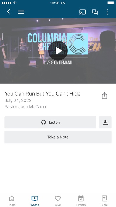 Columbia Heights Assembly Screenshot