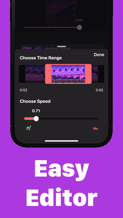 Slow Motion Video Speed Editor Screenshot