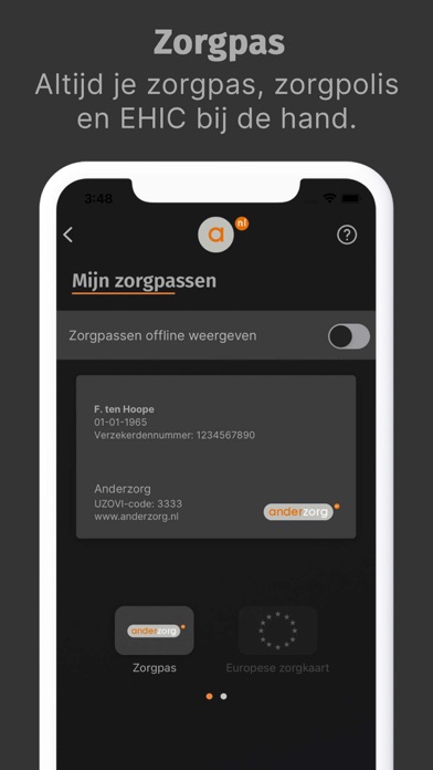 Anderzorg app Screenshot