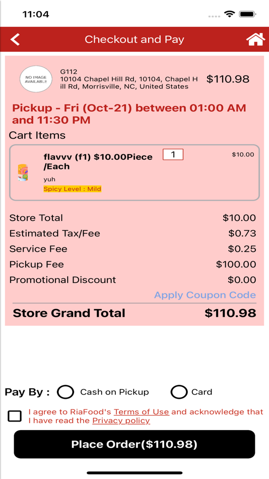 #6. RiaFood Get Pickup or Delivery (iOS) 由: www.riacab.com