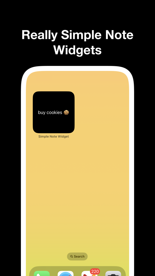 Simple Note Widget - 1.6 - (iOS)