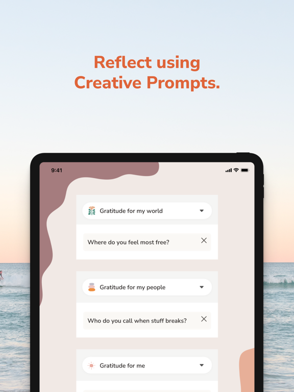 Waveflow - Gratitude Community iPad screenshot 4 - Health & Fitness app
