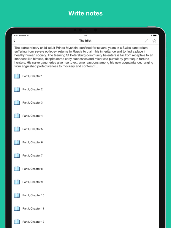Fyodor Dostoevsky's works iPad screenshot 5 - Reference app