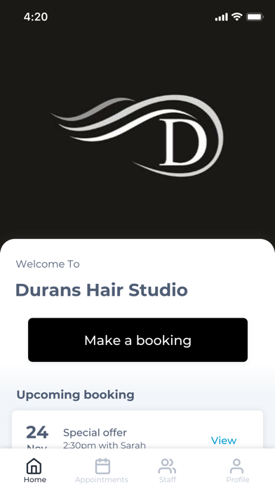 Durans Hair Studio Screenshot