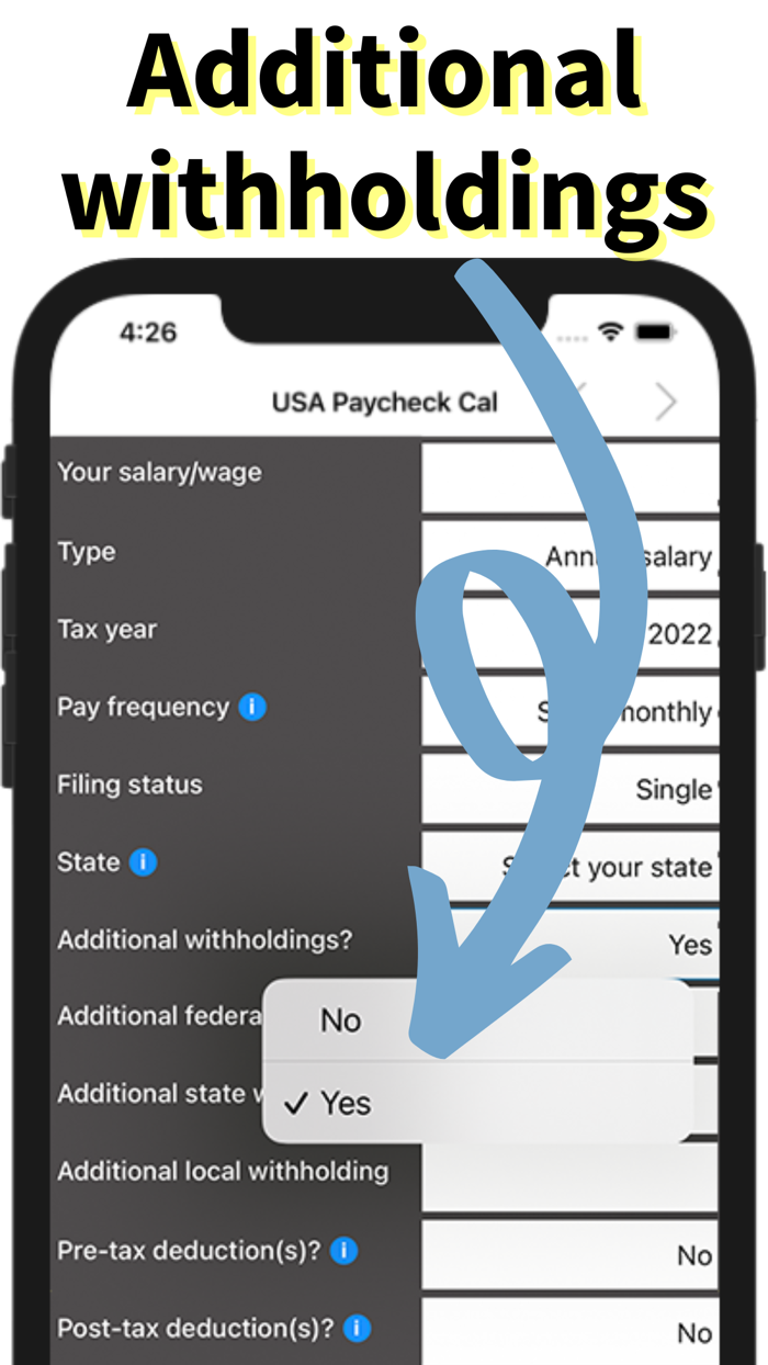 USA Paycheck Calculator