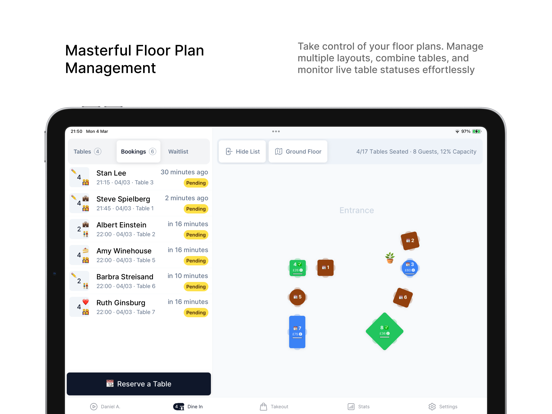 TablePort POS iPad screenshot 1 - Business app