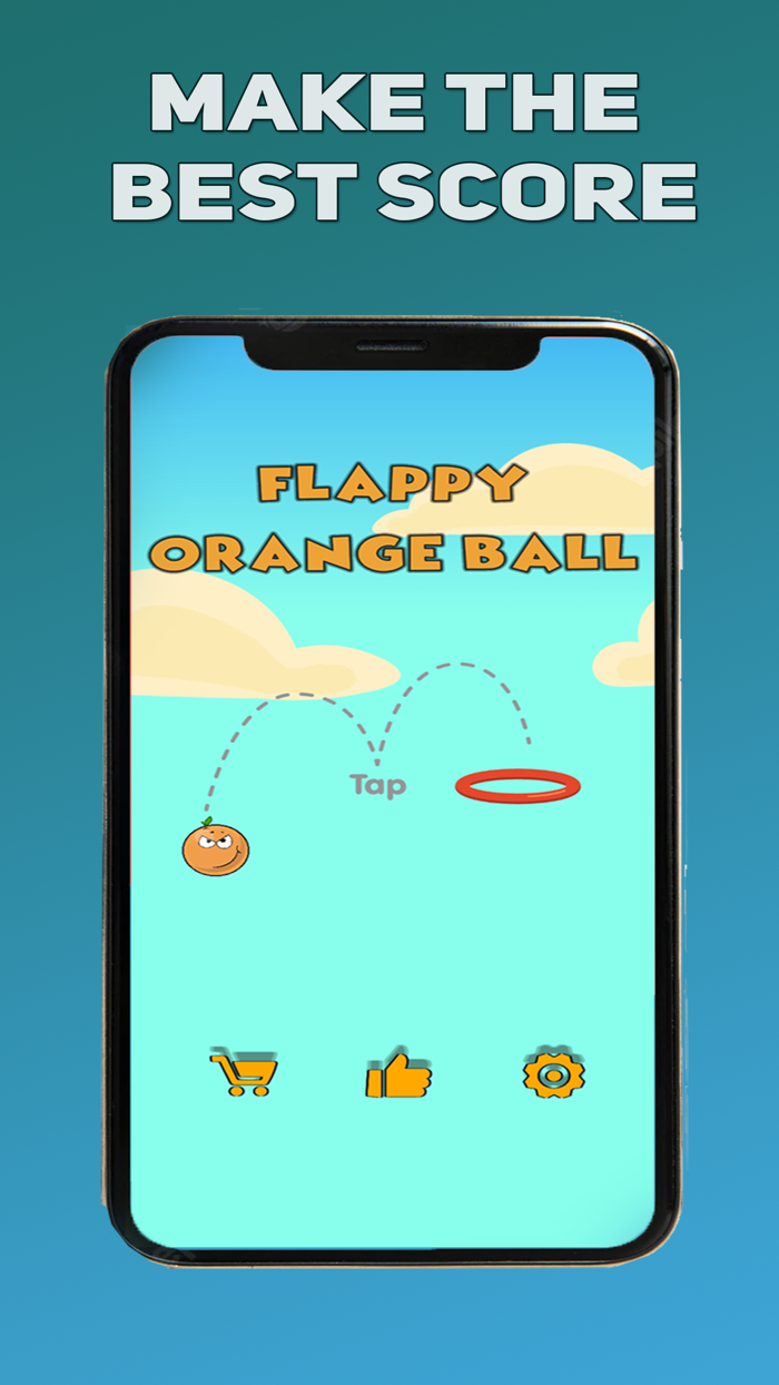 Flappy Orange Ball