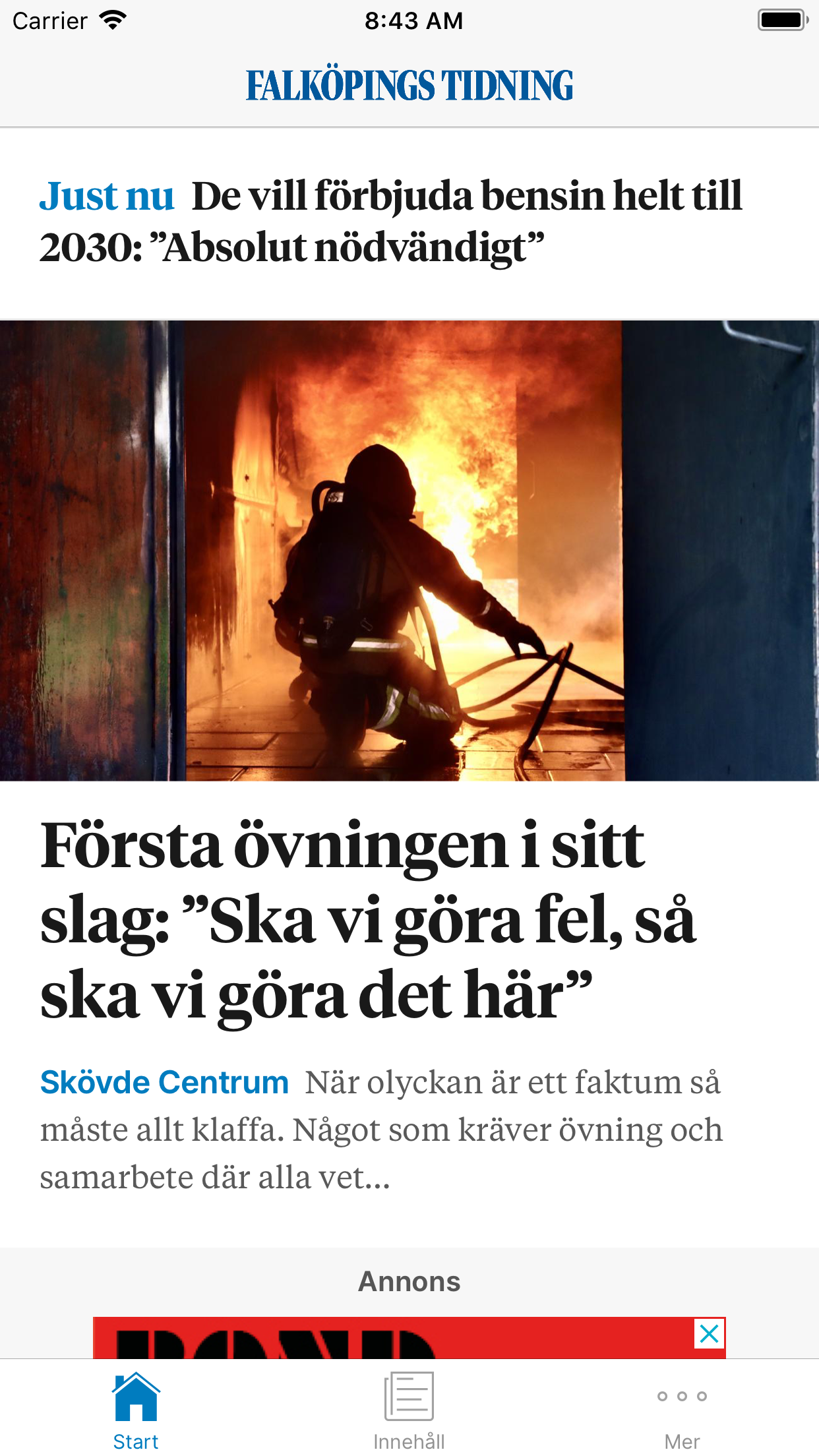 Falköpings Tidnings Nyhetsapp