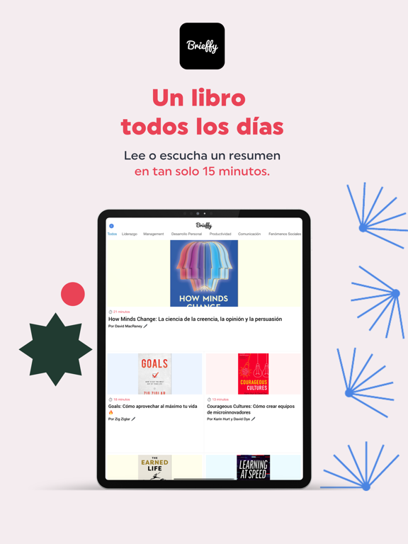 Brieffy iPad screenshot 1 - Education app