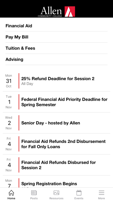 Allen County Community College Screenshot