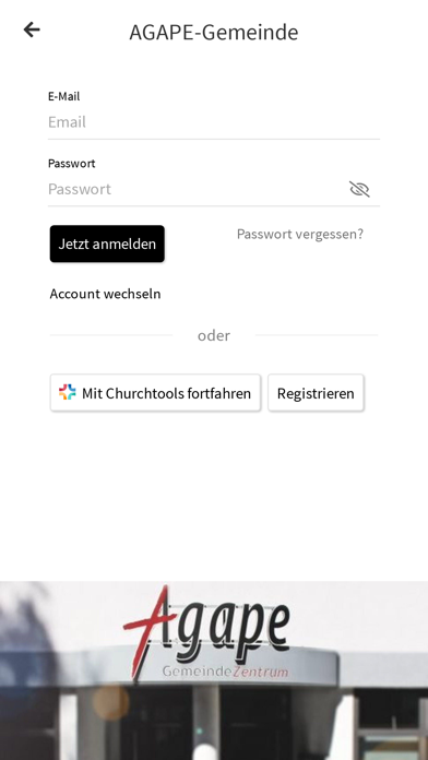 AGAPE-Gemeinde Screenshot