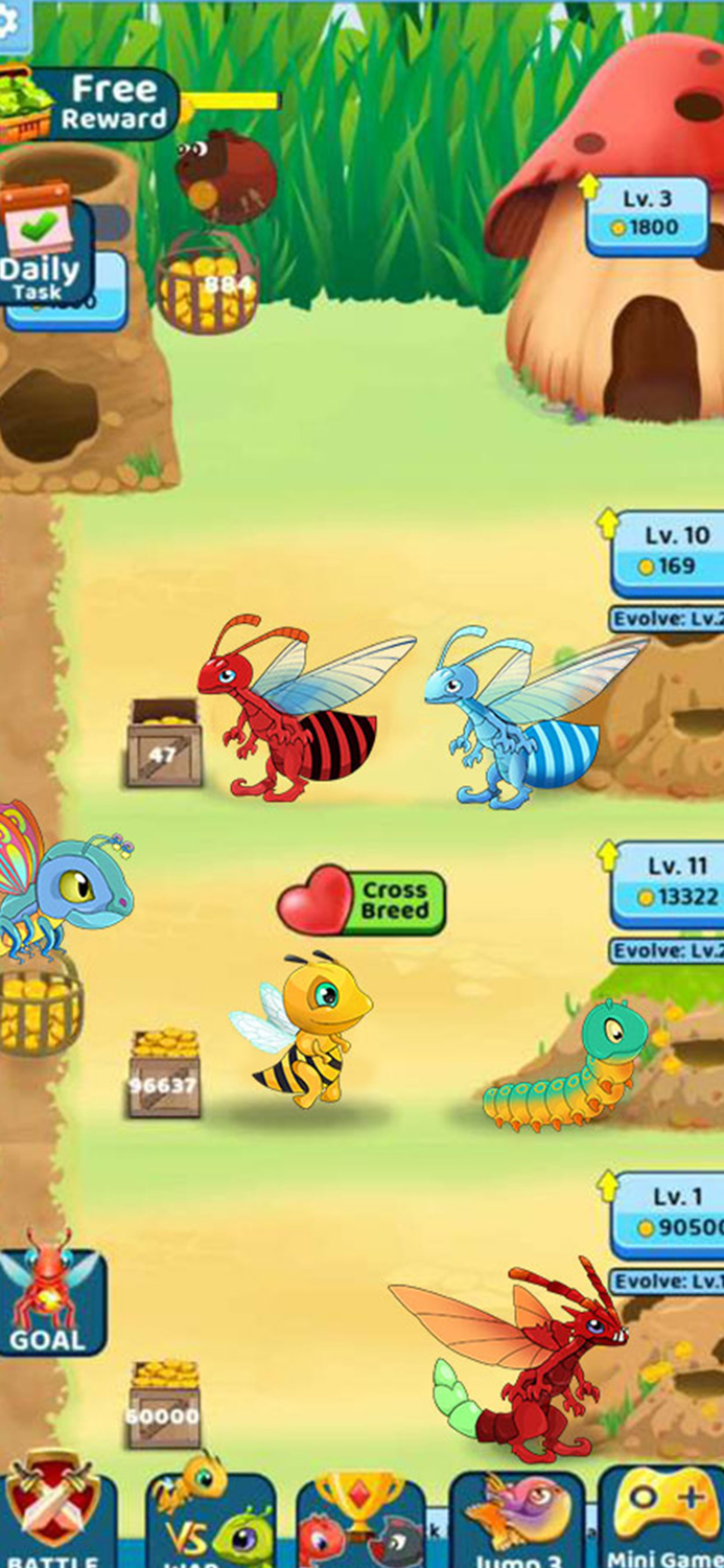 Monster vs Ant -battle and build