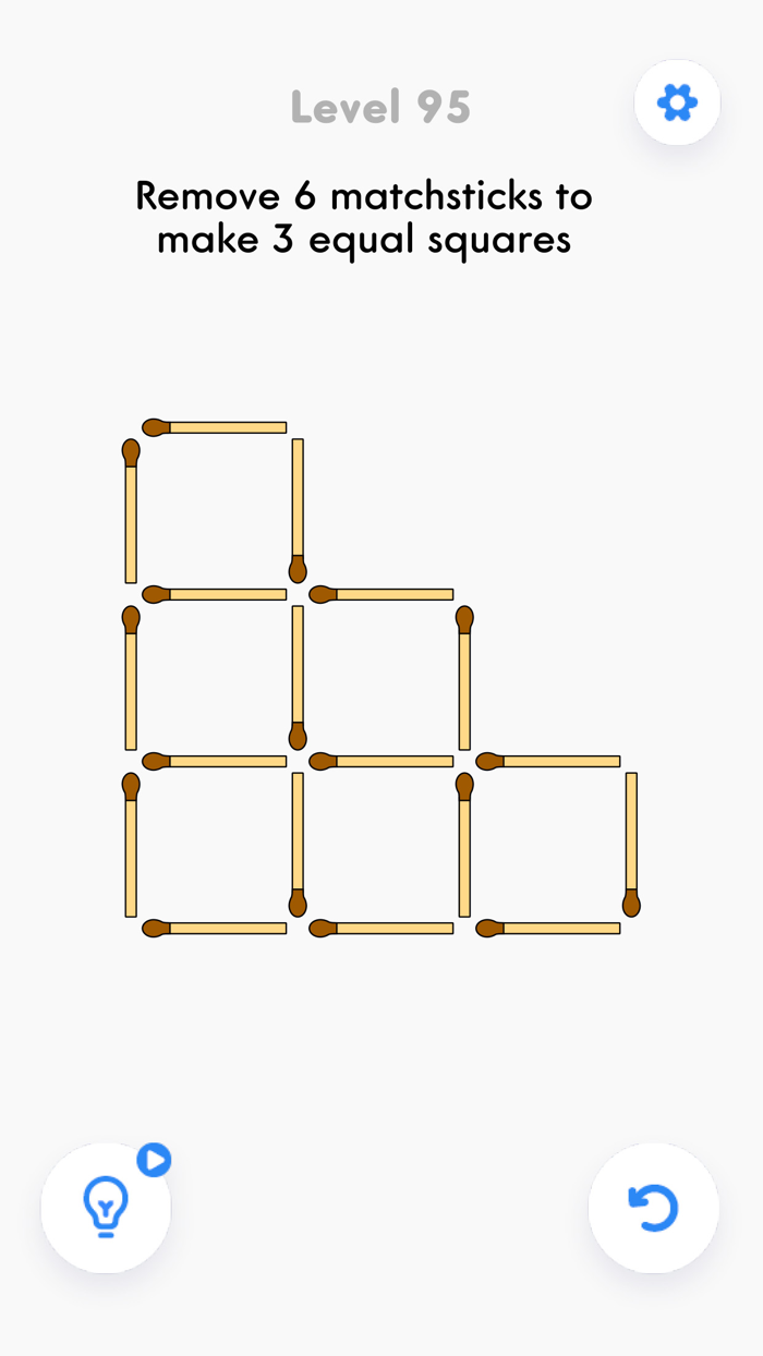 Matchstick puzzle game