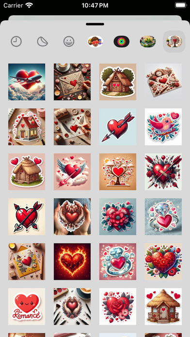 Romantic Stickers Screenshot