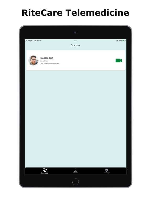 RiteCare Telemedicine iPad screenshot 3 - Medical app