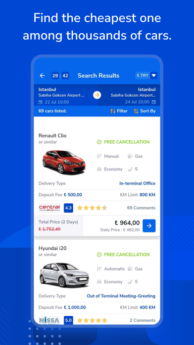 Yolcu360 – Car Rental Screenshot