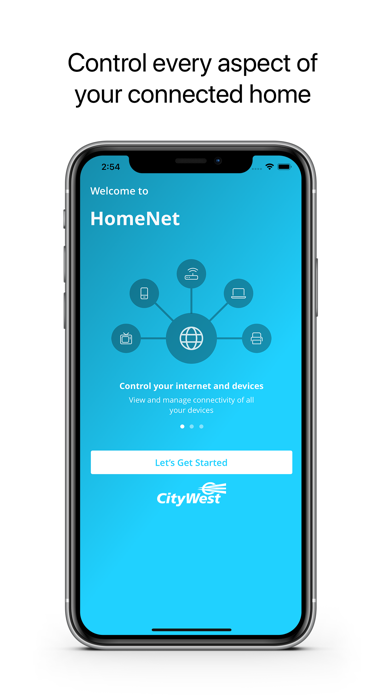 CityWest HomeNet Screenshot