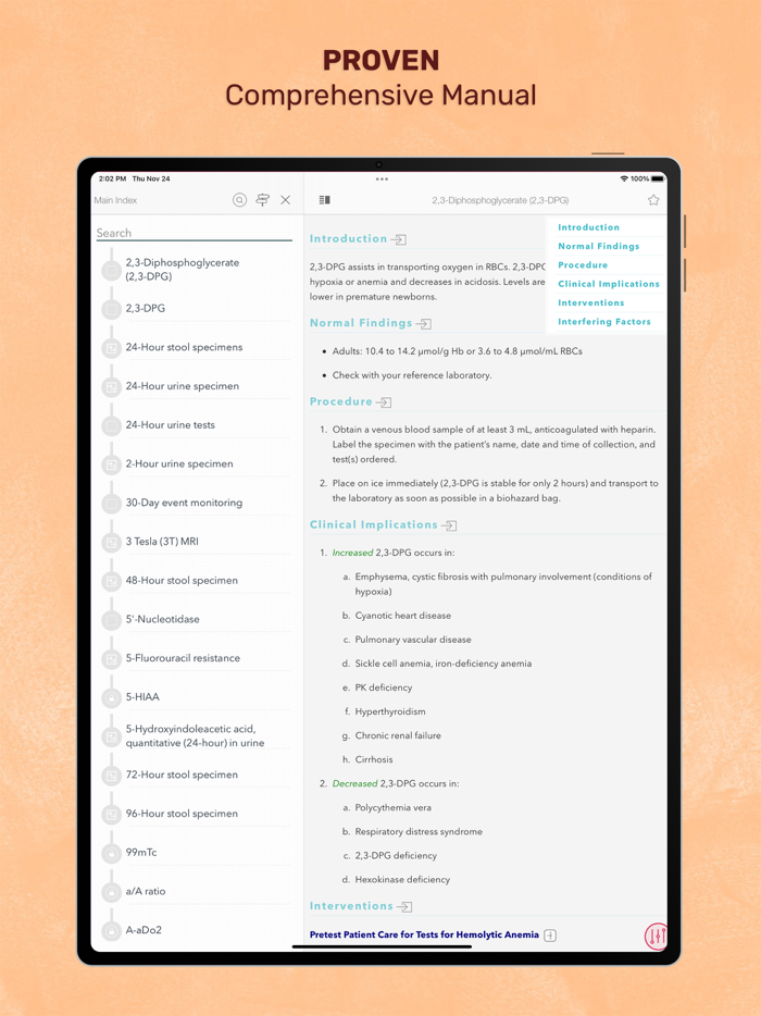 Manual Lab and Diagnostic Test