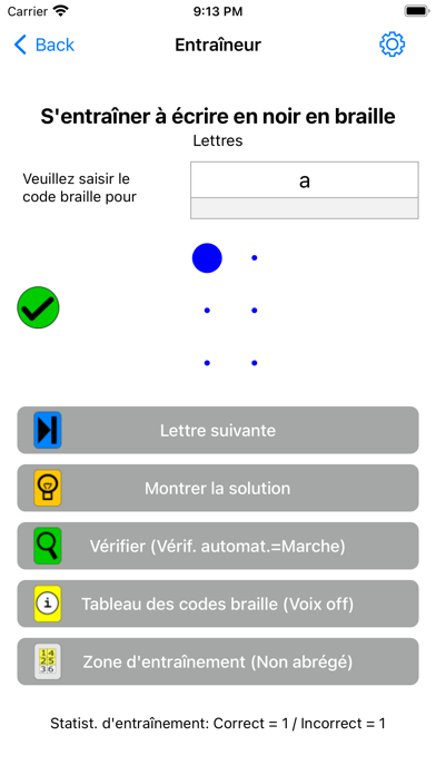 Screenshot #2 pour Braille Trainer