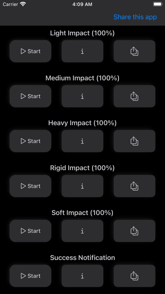Haptics Explorer (iOS) 由: Alok Singh Haptics Explorer (iOS) 由: Alok Singh