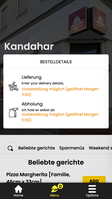 Kandahar Pizzaservice Screenshot