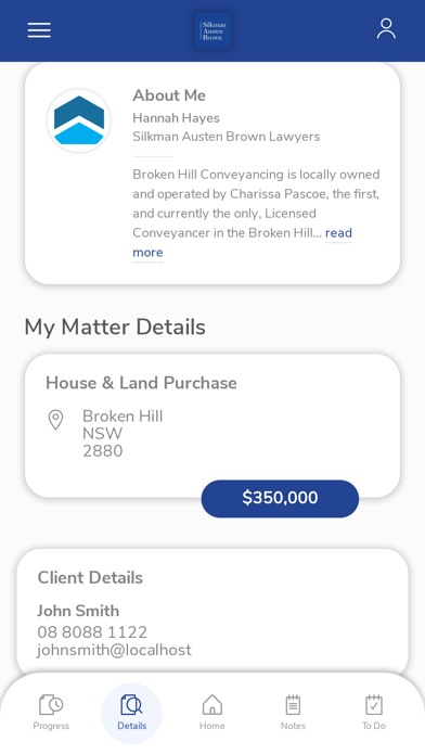 SAB Lawyers Screenshot