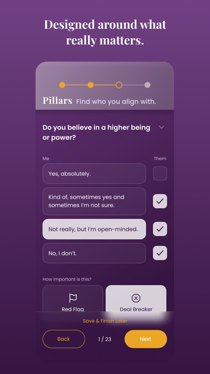 Weaver: Dating & Values