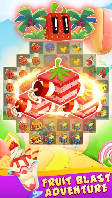 Juice Cubes match 3 game Screenshot