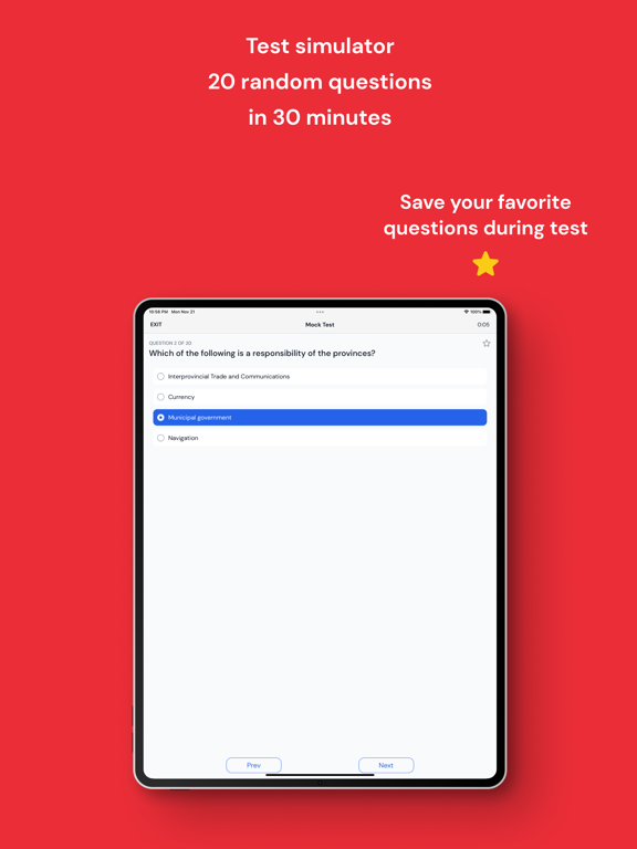 Canadian Citizenship Test+2023 iPad screenshot 3 - Reference app