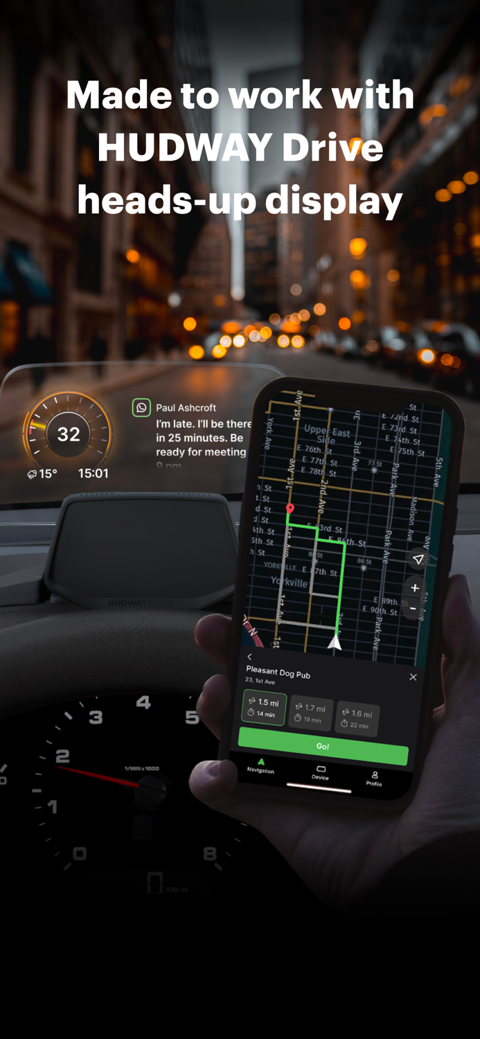 HUDWAY Drive HUD for any car