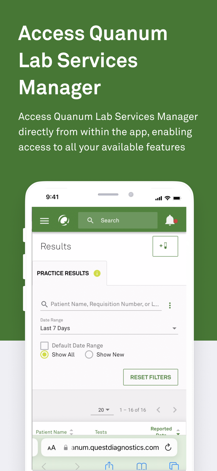Quest Lab Alert for Physicians