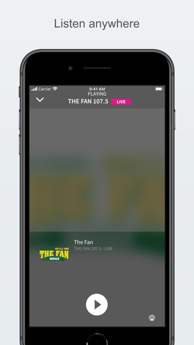 THE FAN 107.5 Screenshot